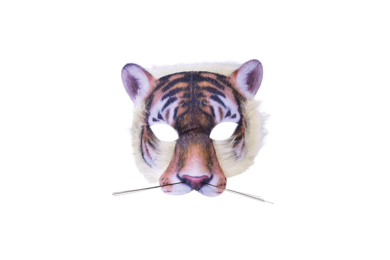 Rubies | Rb-x78179 | Tiger Face Mask Realistic Fur