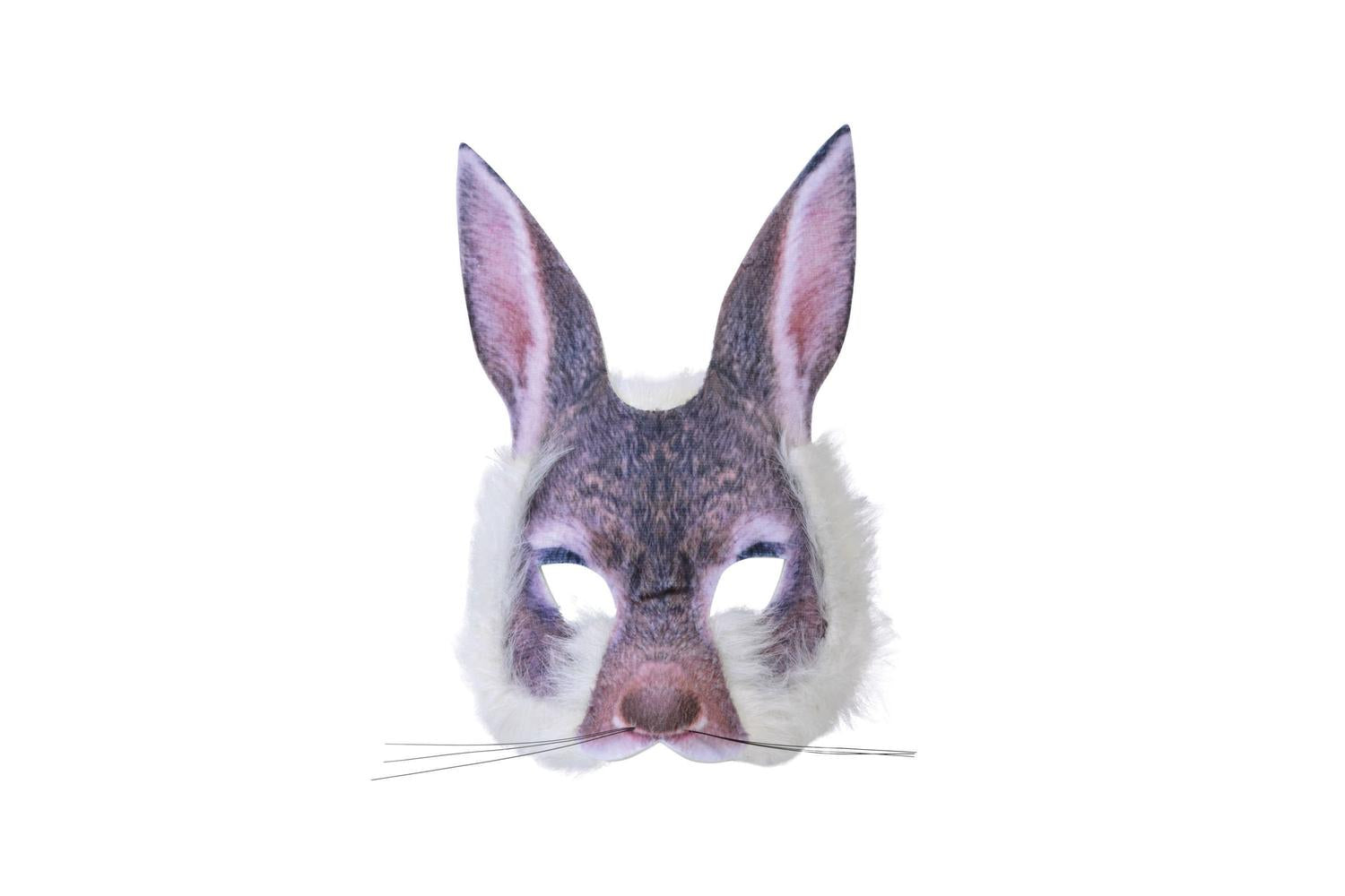 Rubies | Rb-x78554 | Bunny Face Mask Realistic Fur
