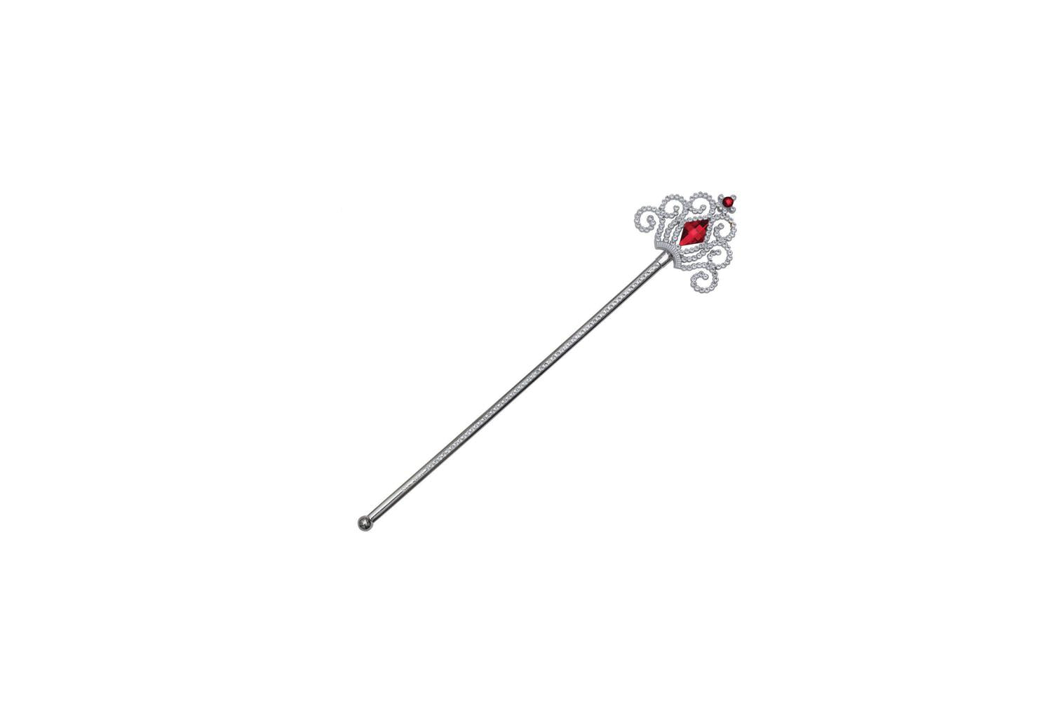 Rubies | Rb-ba2128 | Silver Wand With Red Stones