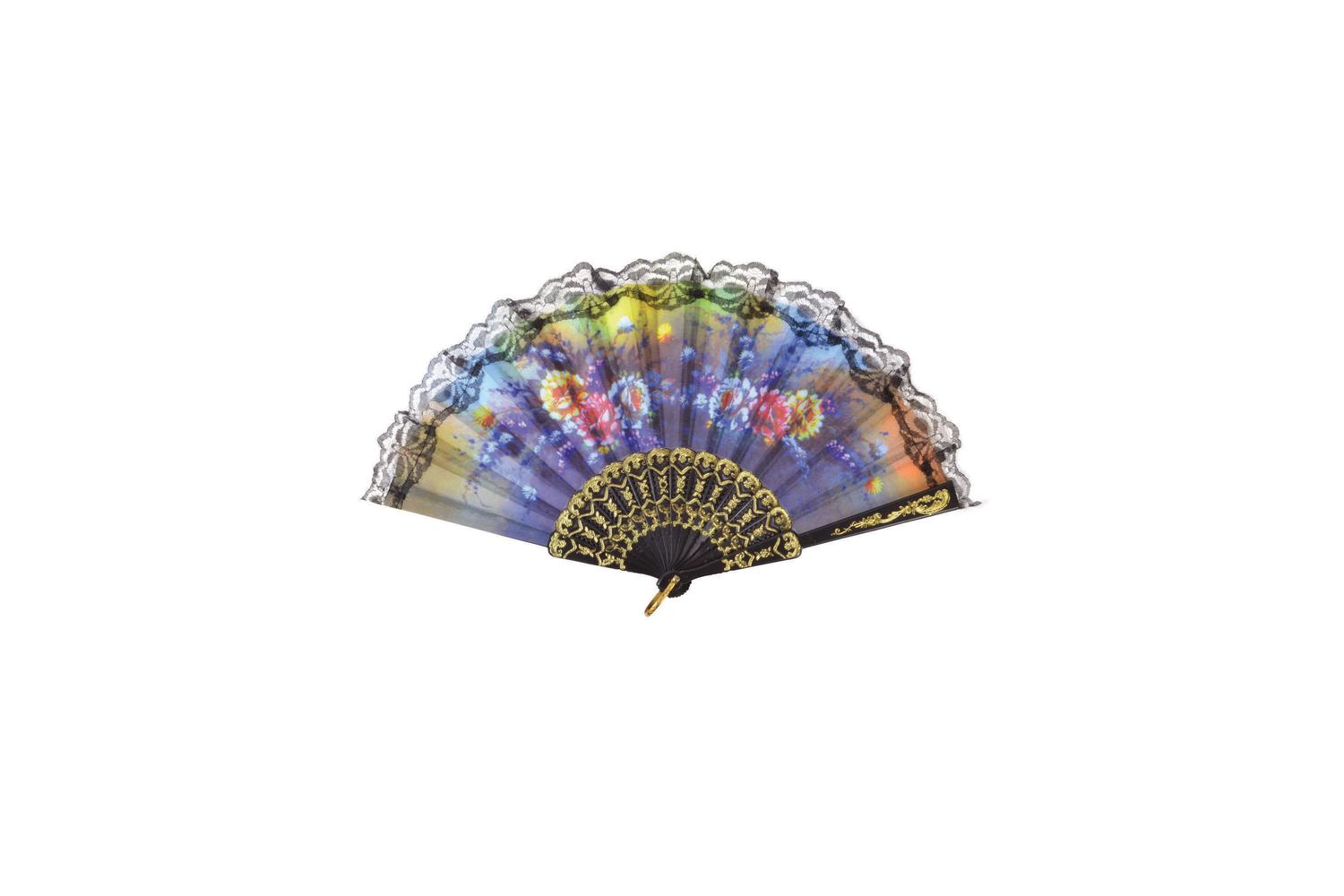 Rubies | Rb-ba2154 | Floral Lace Design Fan