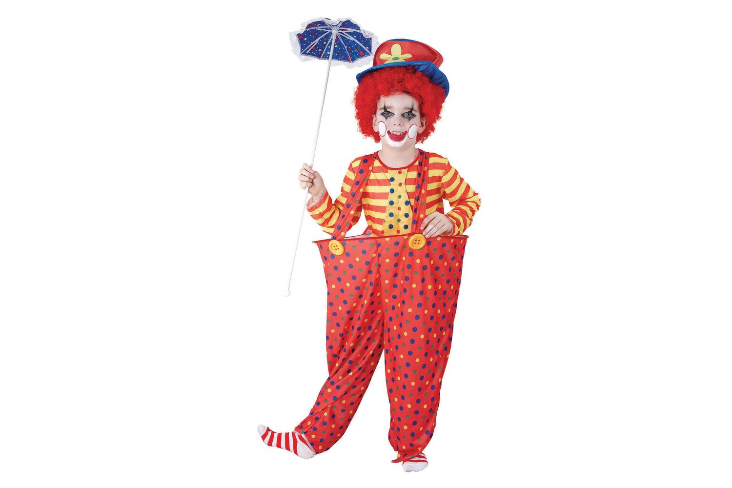 Rubies | Rb-cc856 | Hoop Clown 110-122cm Boys Girls Childrens Costume