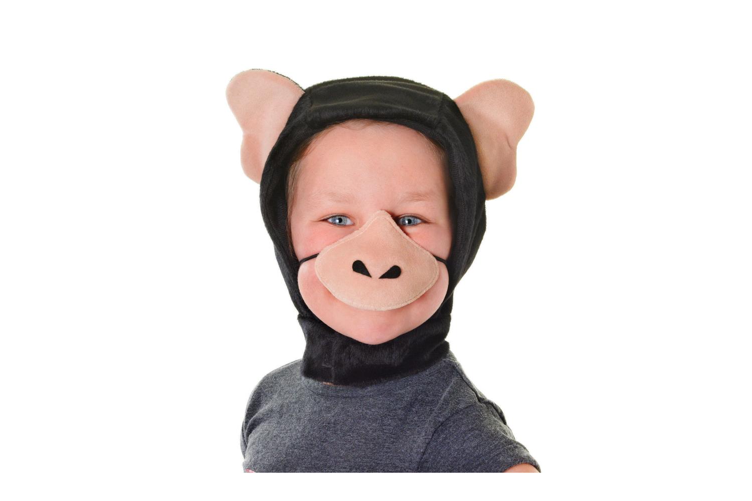 Rubies | Rb-ds151 | Chimpanzee Disguise Set (hood + Nose)
