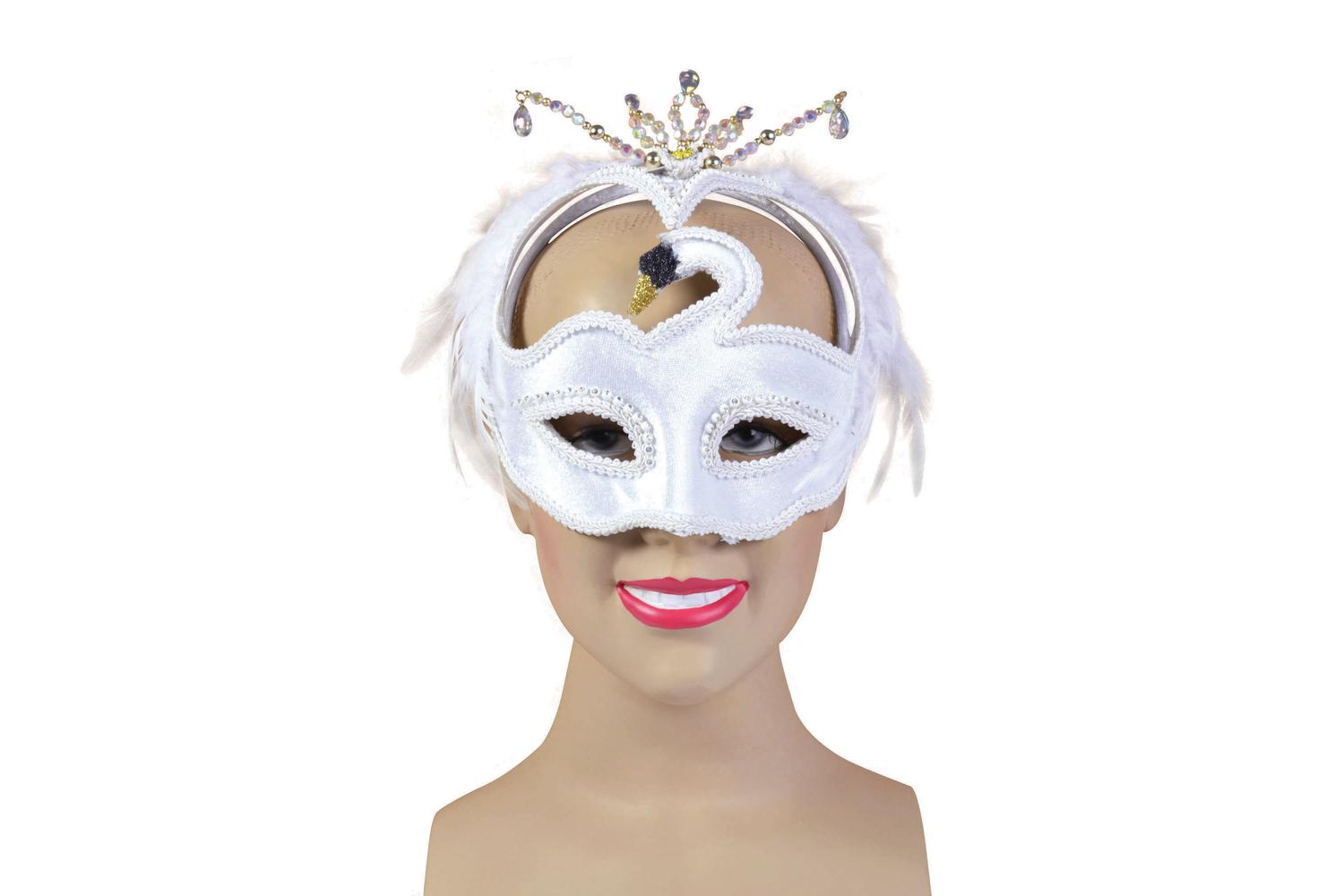 Rubies | Rb-em317 | White Swan Mask (h/b)