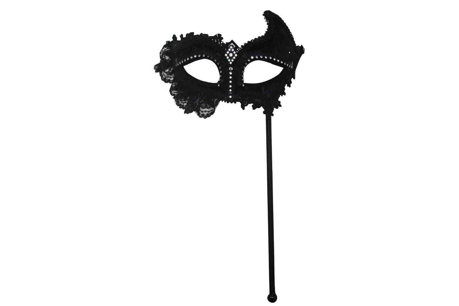 Rubies | Rb-em425 | Black Mask + Lace On Stick