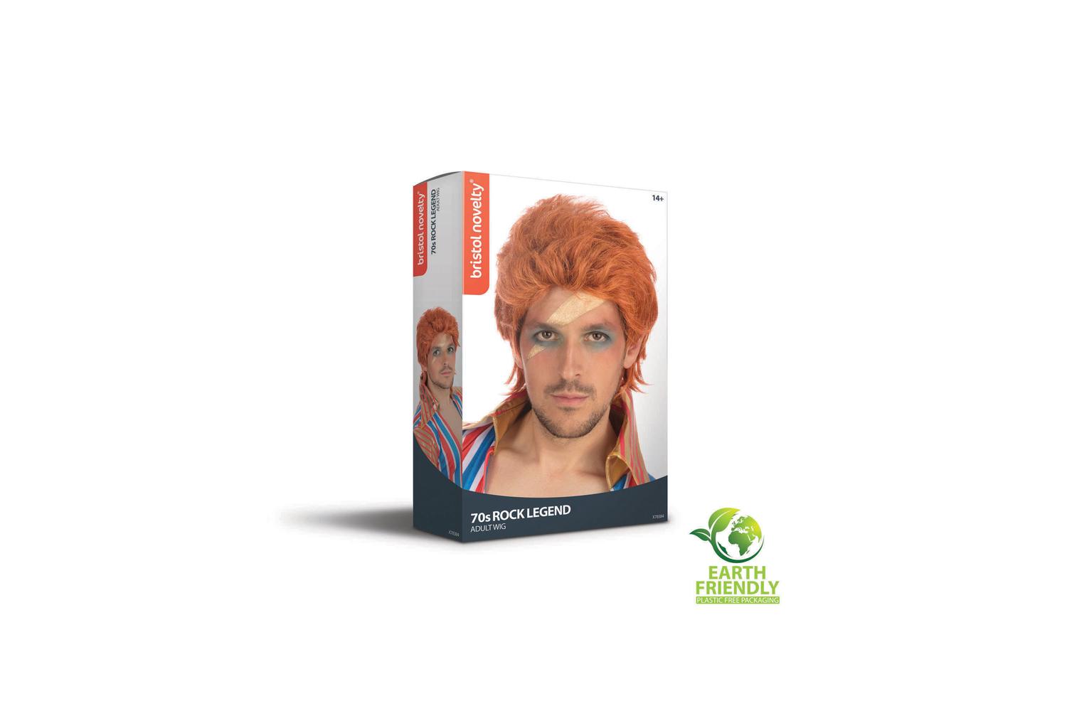 Rubies | Rb-x78384 | 70s Rock Legend Wig (orange)-2
