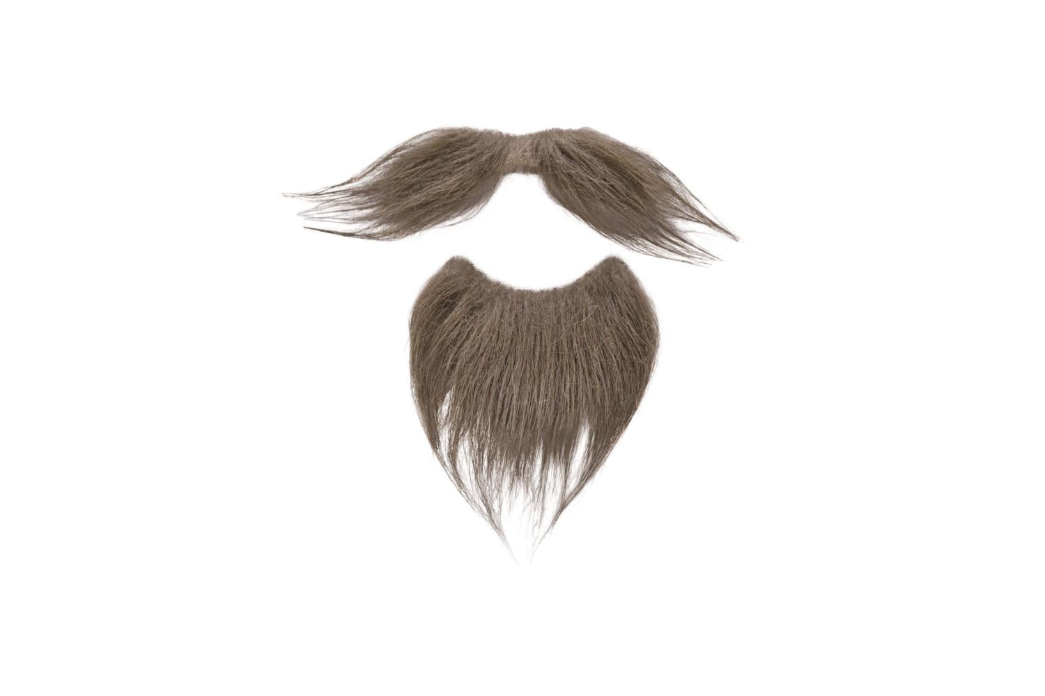 Rubies | Rb-mb096 | Brown Beard + Tash Set