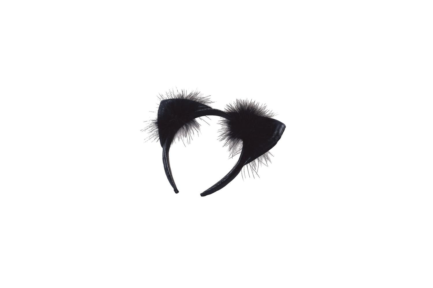 Rubies | Rb-md145 | Black Vinyl Cat Ears Headband Costume Accessory-2
