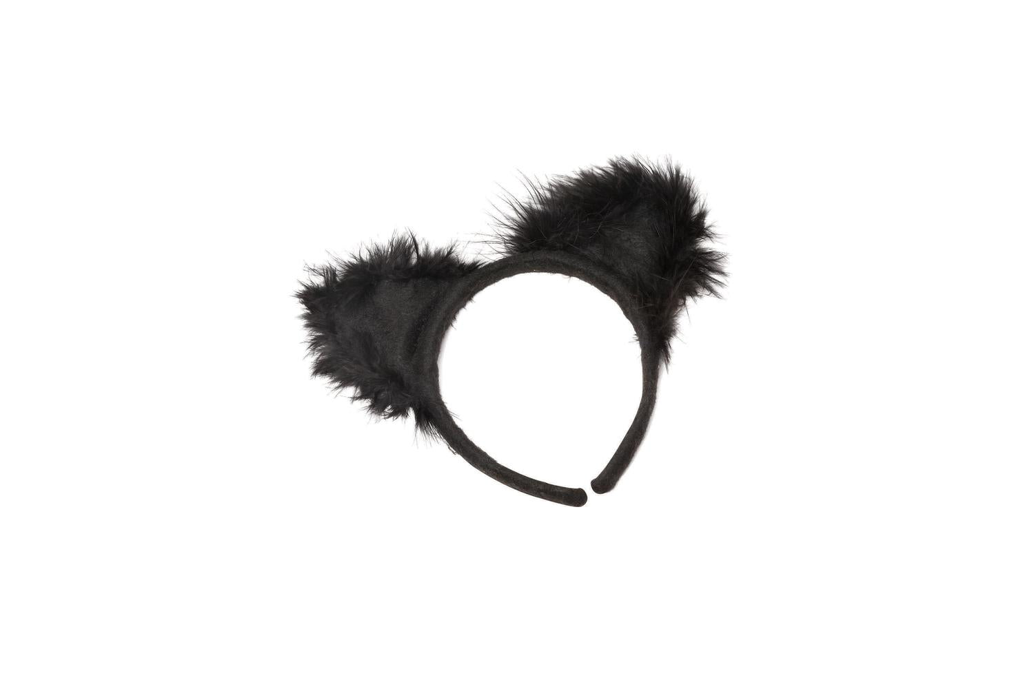 Rubies | Rb-md196 | Cat Ears With Marabou On  A Headband-2
