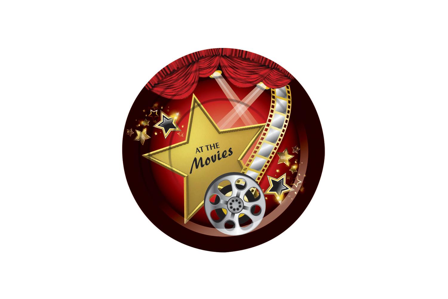 Rubies | Rb-x75862 | At The Movies- Dessert Plate (8pcs) Film Movies 7