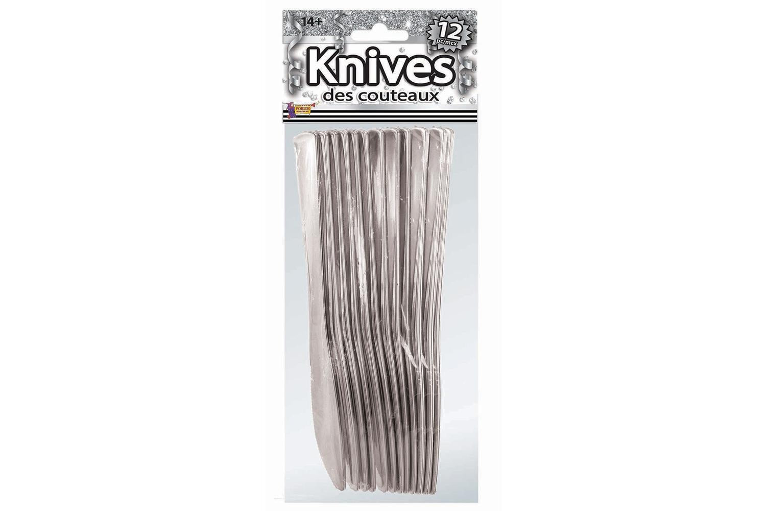 Rubies | Rb-x81855 | Silver Plated Knives (12 Pack)