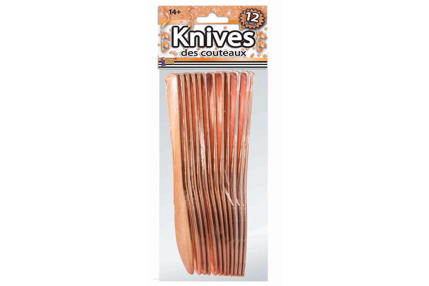 Rubies | Rb-x81871 | Rose Gold Knives ( 12 Pack)