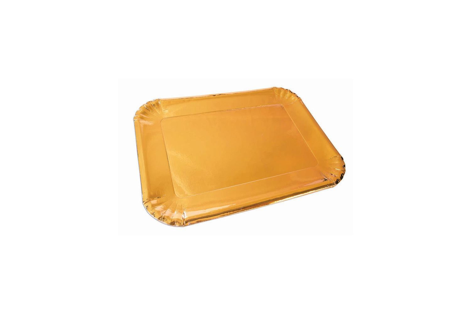 Rubies | Rb-x82939 | Gold Platters Paper (6 Pack) 25 X16cm
