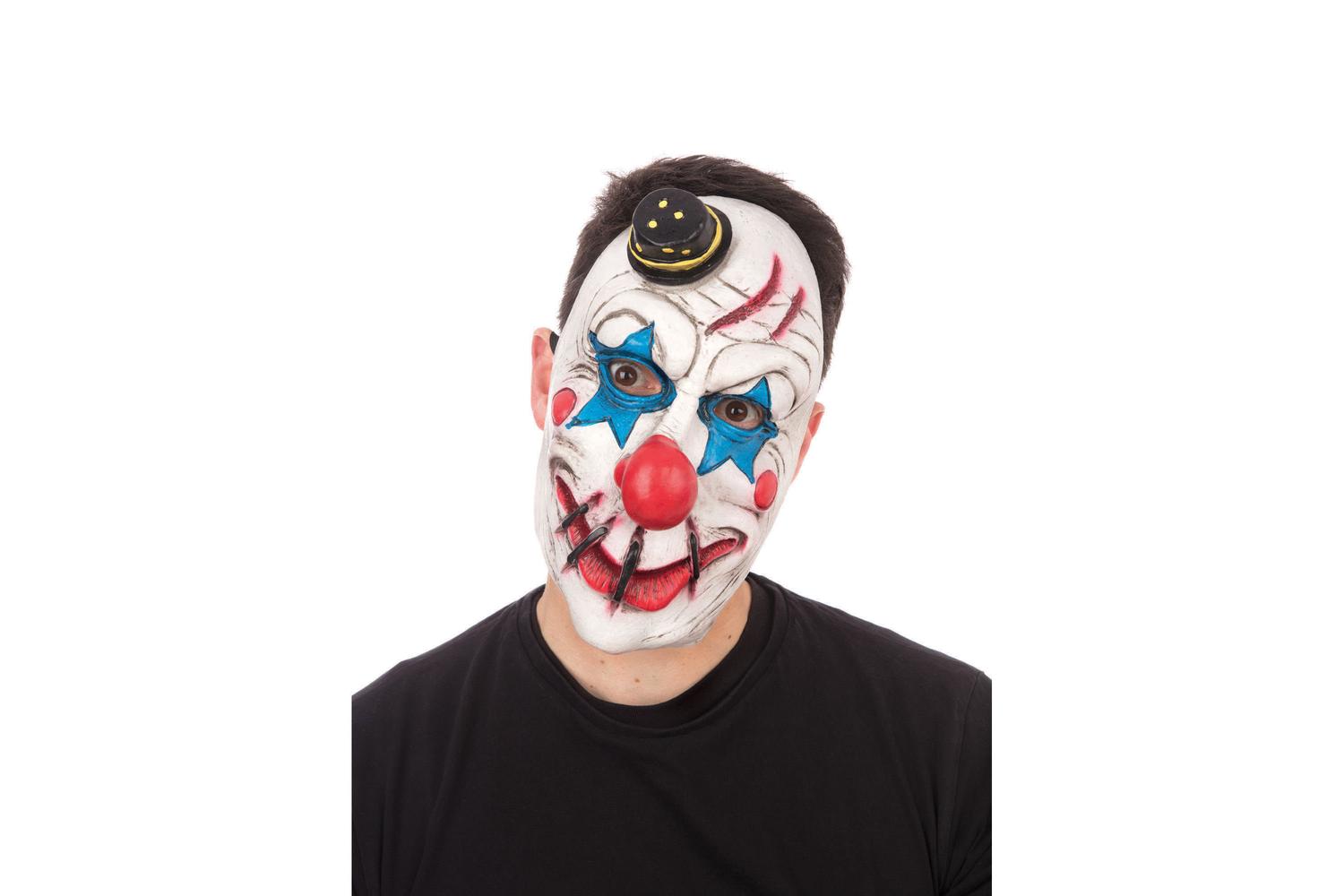 Rubies | Rb-bm578 | Top Hat Horror Clown Face Mask