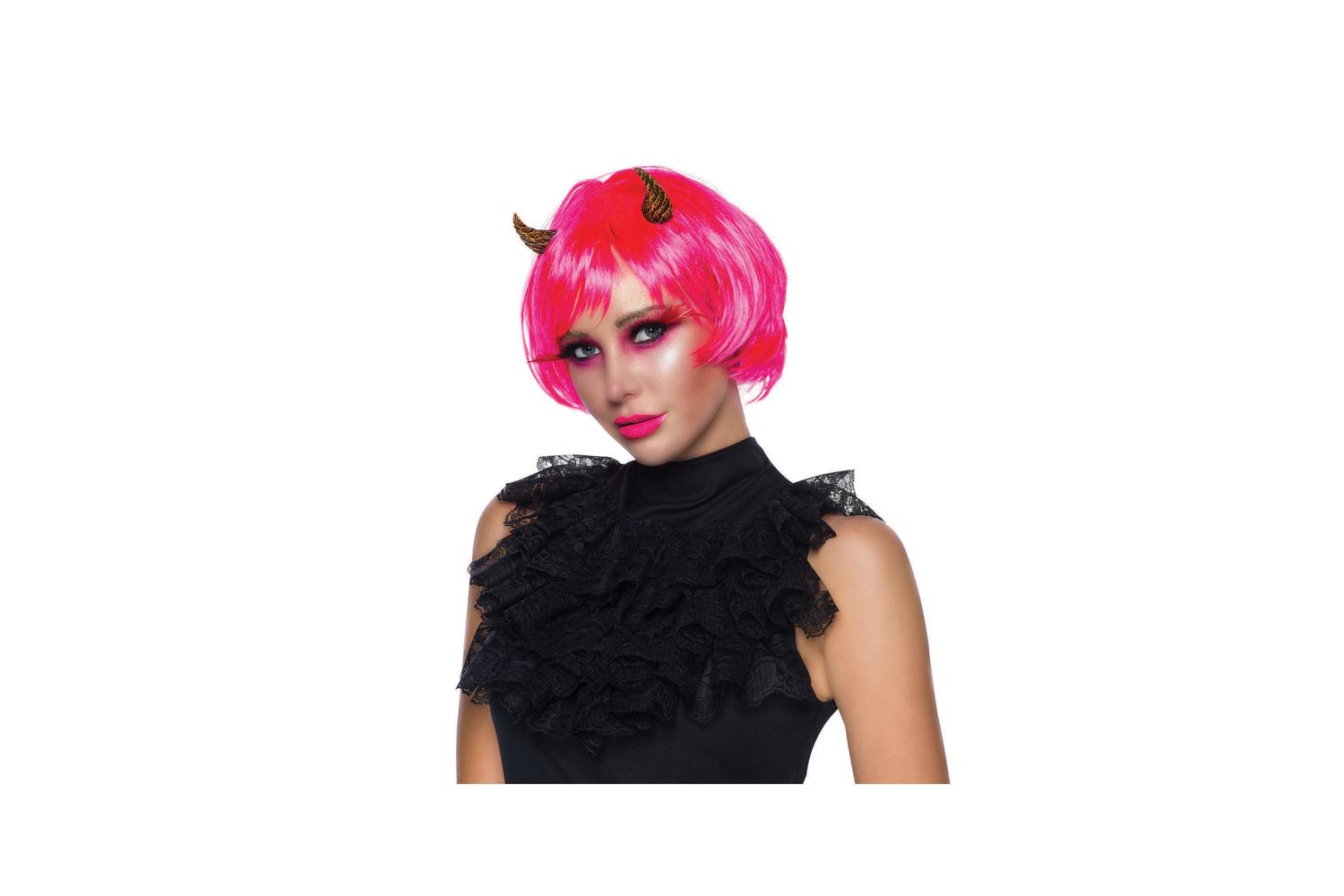 Rubies | Rb-bw862b | Seduction Neon Pink Wig - Bag