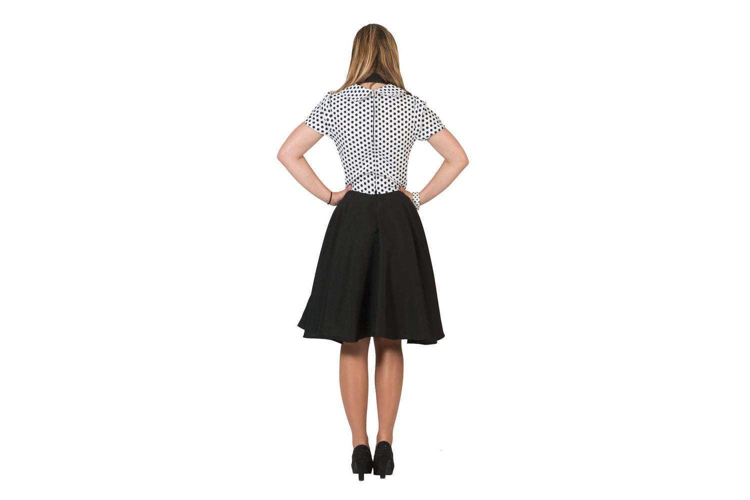 Rubies | Rb-af052 | Poodle Dress Adult (40/42) (whte/blk)-2
