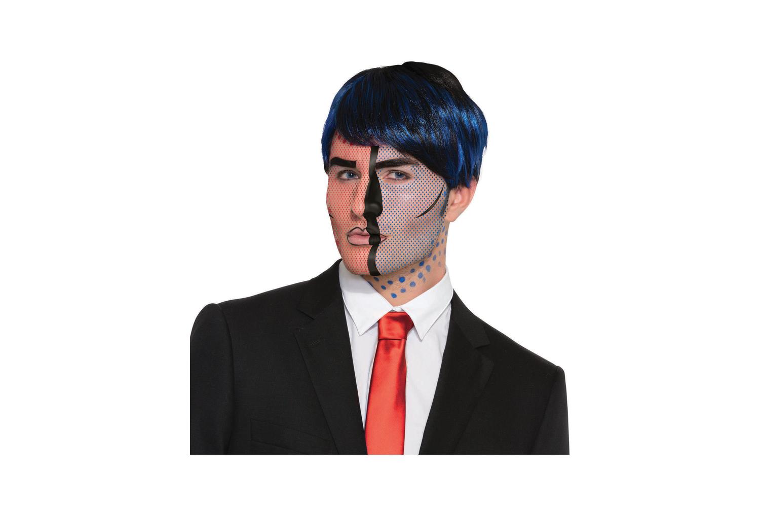 Rubies | Rb-x76700 | Pop Art Face Tattoo
