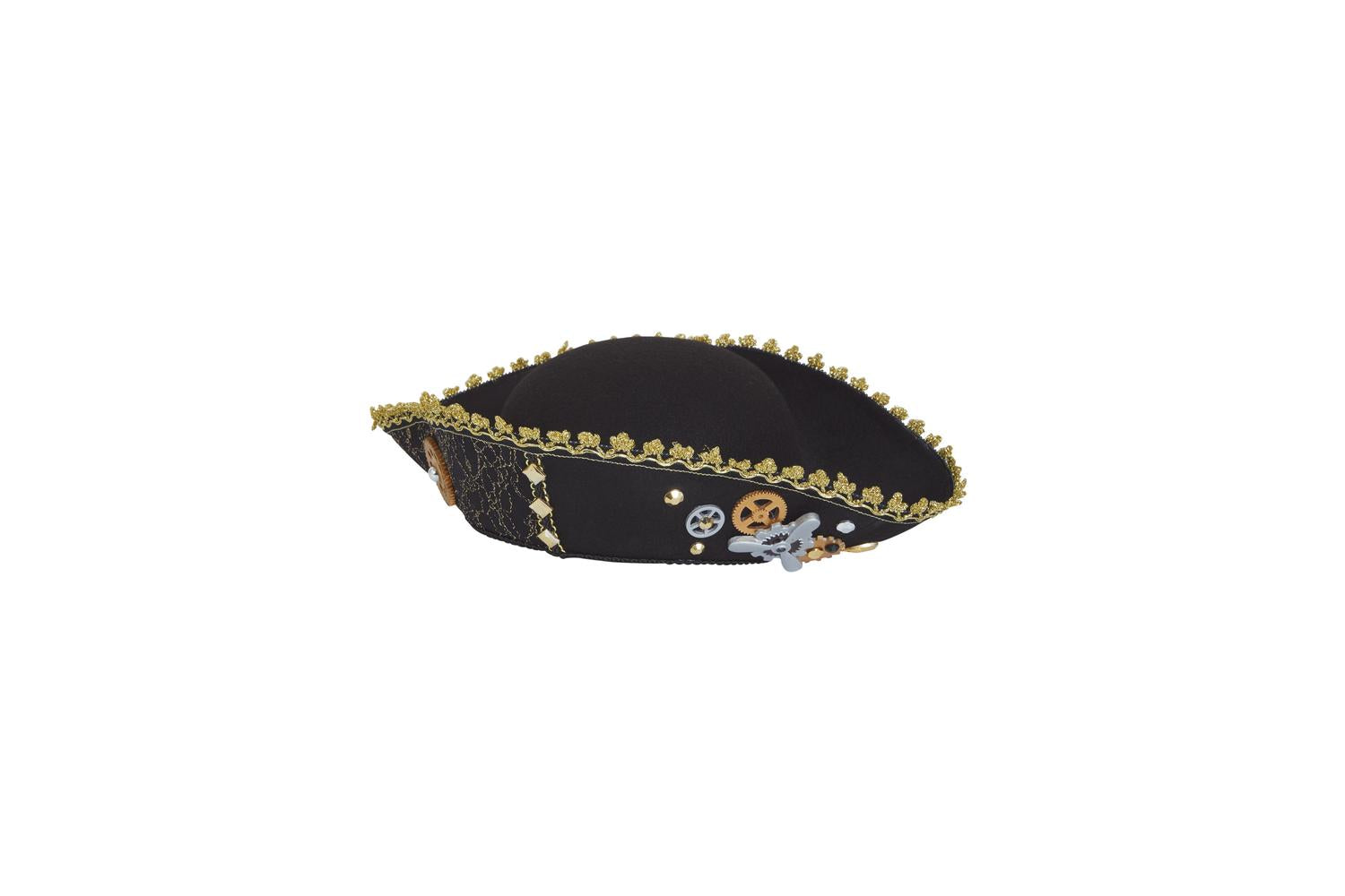 Rubies | Rb-bh705 | Steampunk Tricorn Ladies Hat