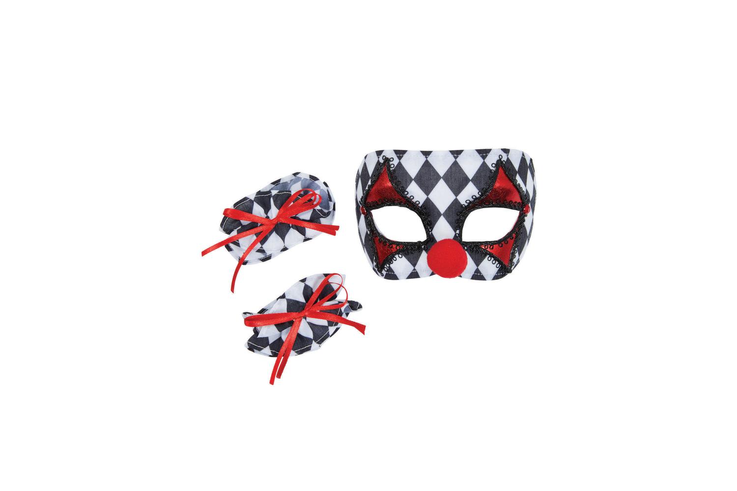 Rubies | Rb-ds205 | Children's Clown Mask & Cuffs Set