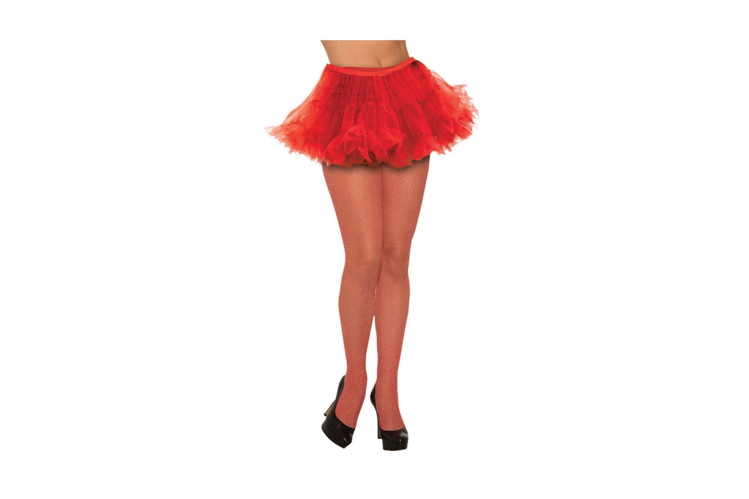Rubies | Rb-x80351 | Fishnet Stockings Glitter Red