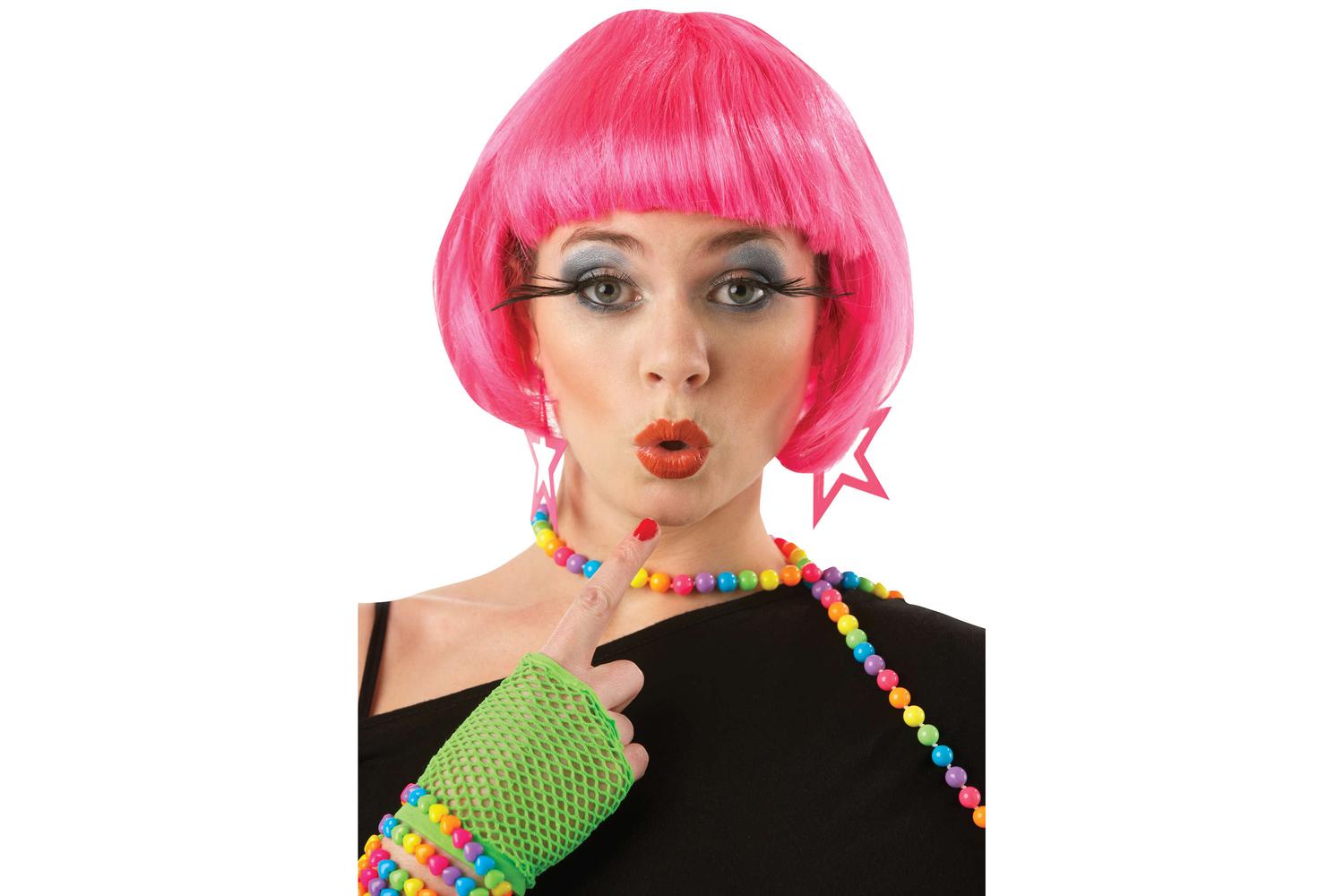 Rubies | Rb-50496-ns | Super Model Wig-hot Pink Ns