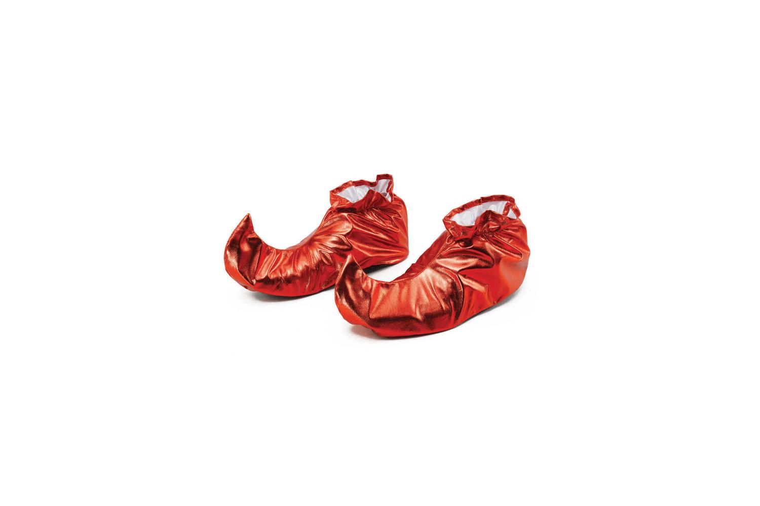Rubies | Rb-ba628 | Jester Shoe Covers. Red Metallic