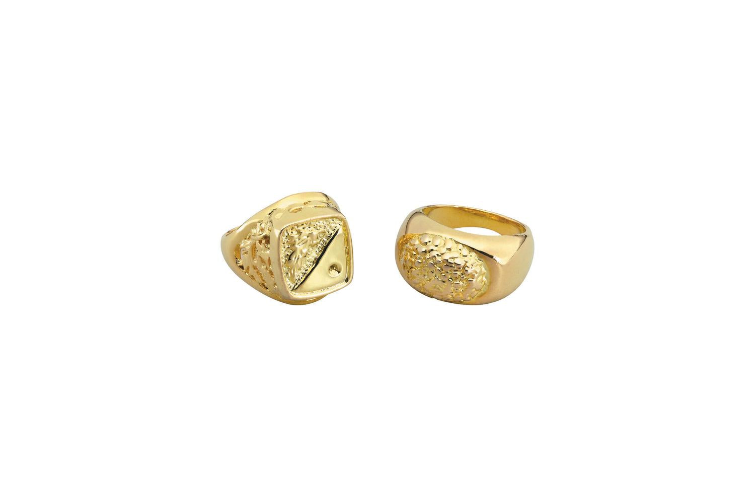 Rubies | Rb-ba644 | 1970's Gold Sovereign Style Ring (1 Supplied)