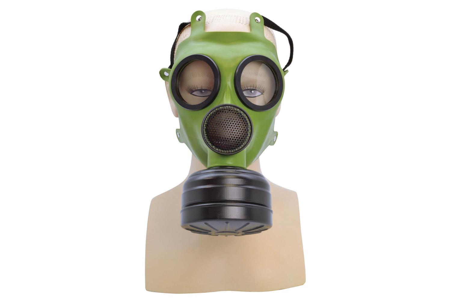 Rubies | Rb-ba1313 | Rubber Green Gas Mask Realistic Full Face Mask