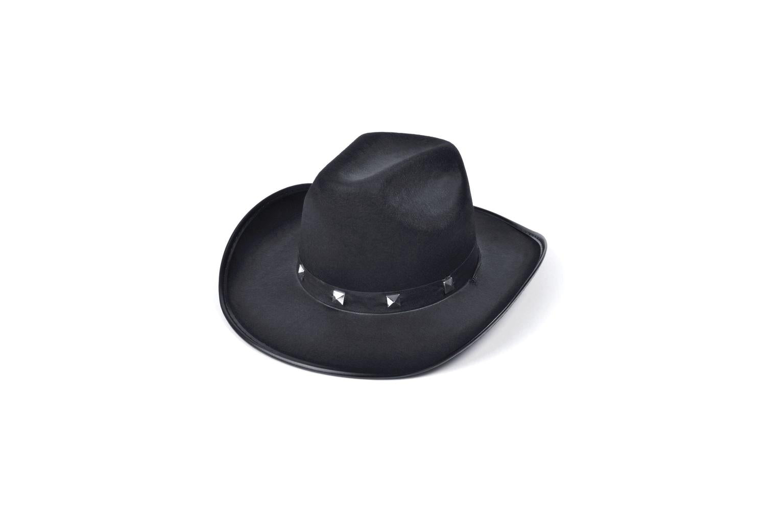 Rubies | Rb-bh367a | Black Felt Cowboy Studded Hat