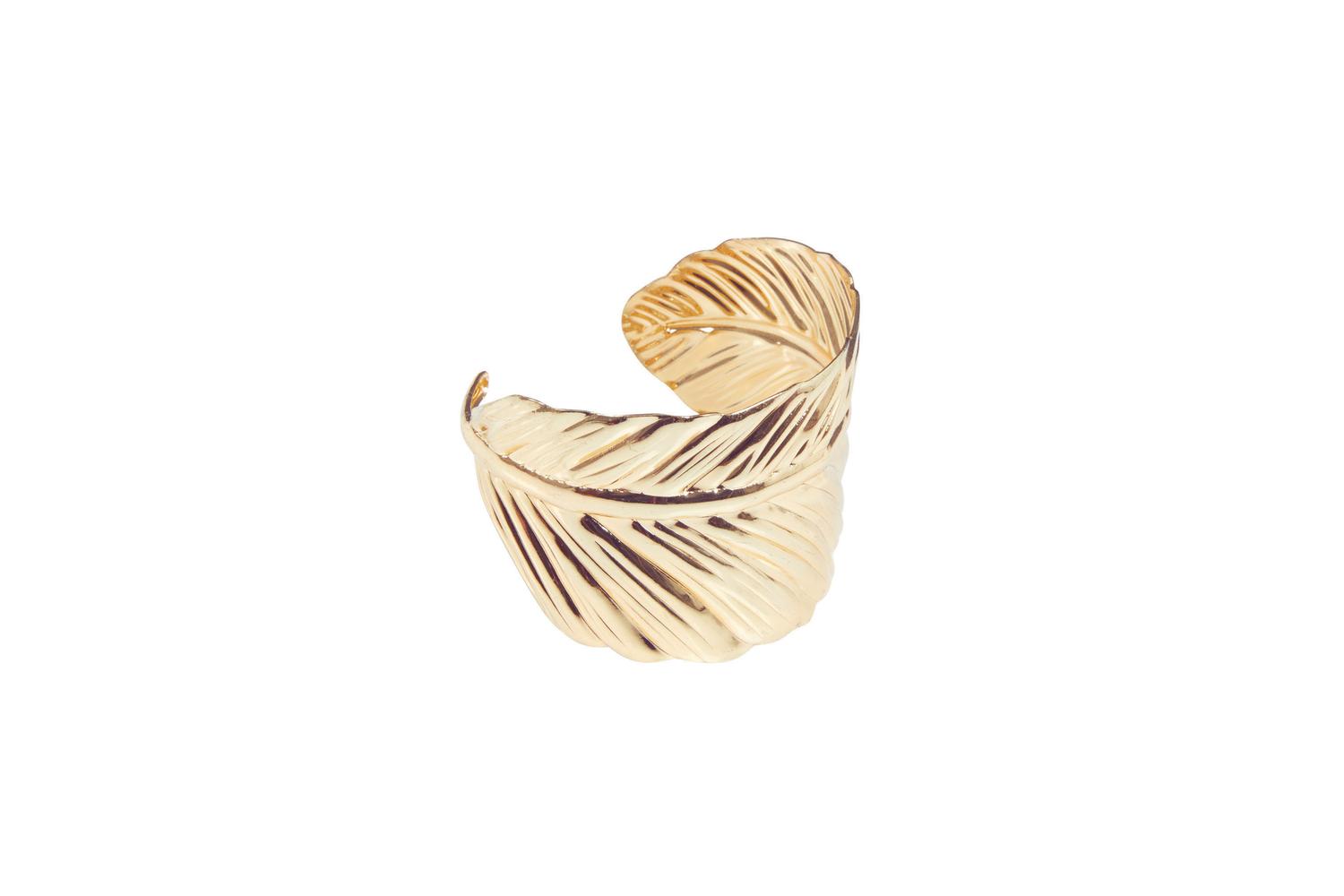 Rubies | Rb-ba3220 | Roman Leaf Gold Bangle
