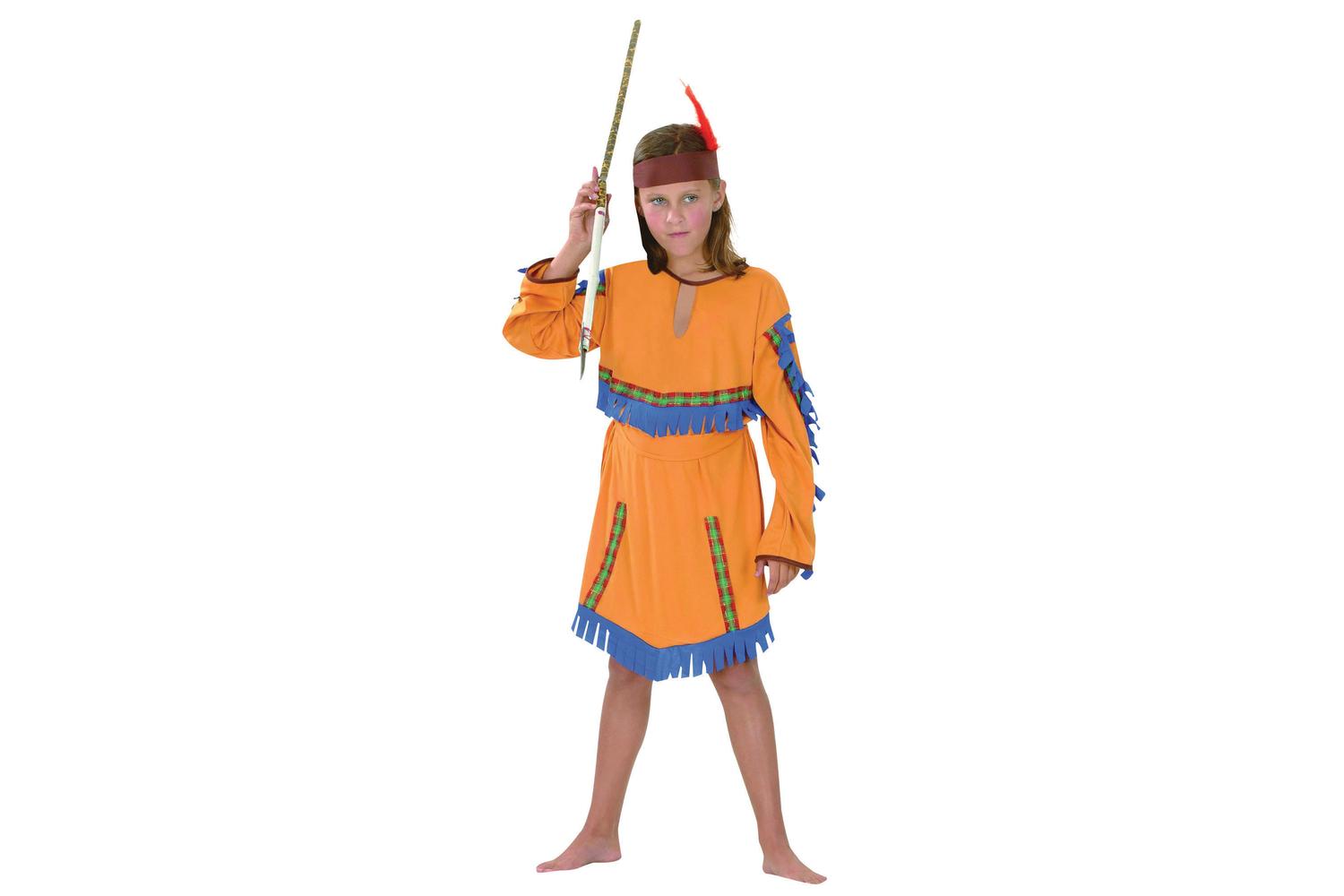 Rubies | Rb-cc376 | Native Indian Budget 122-134cm Girls Childrens Costume