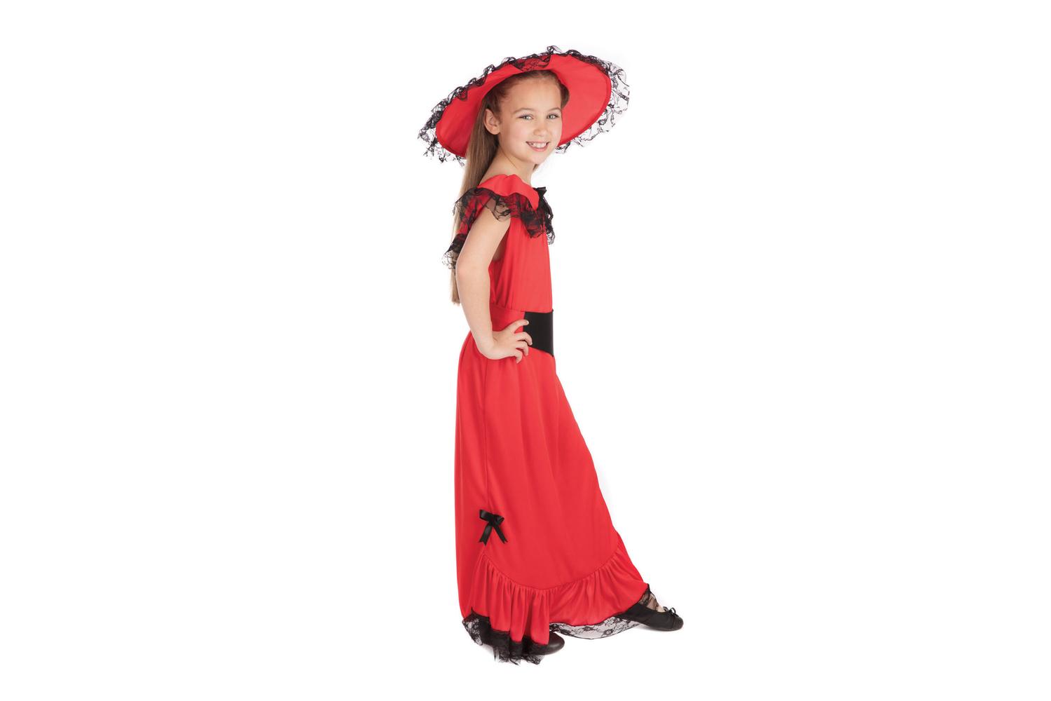 Rubies | Rb-cc405 | Scarlet O'hara Budget 110-122cm Girls Childrens Costume-4