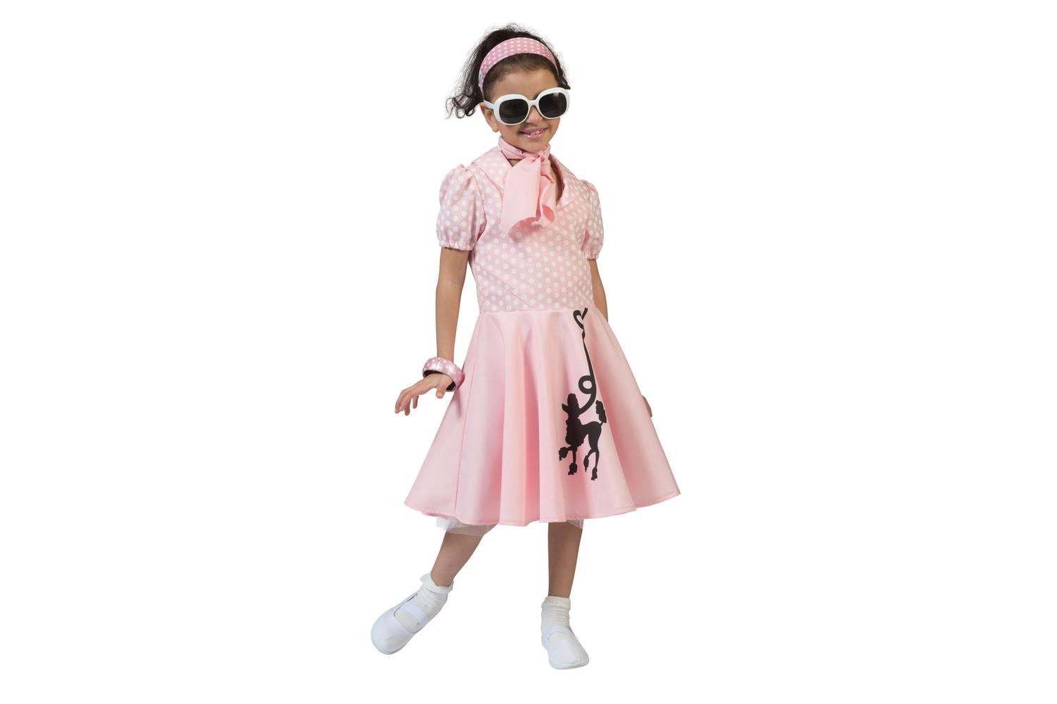 Rubies | Rb-cc512 | Poodle Dress Pink 134-146cm Girls Childrens Costume