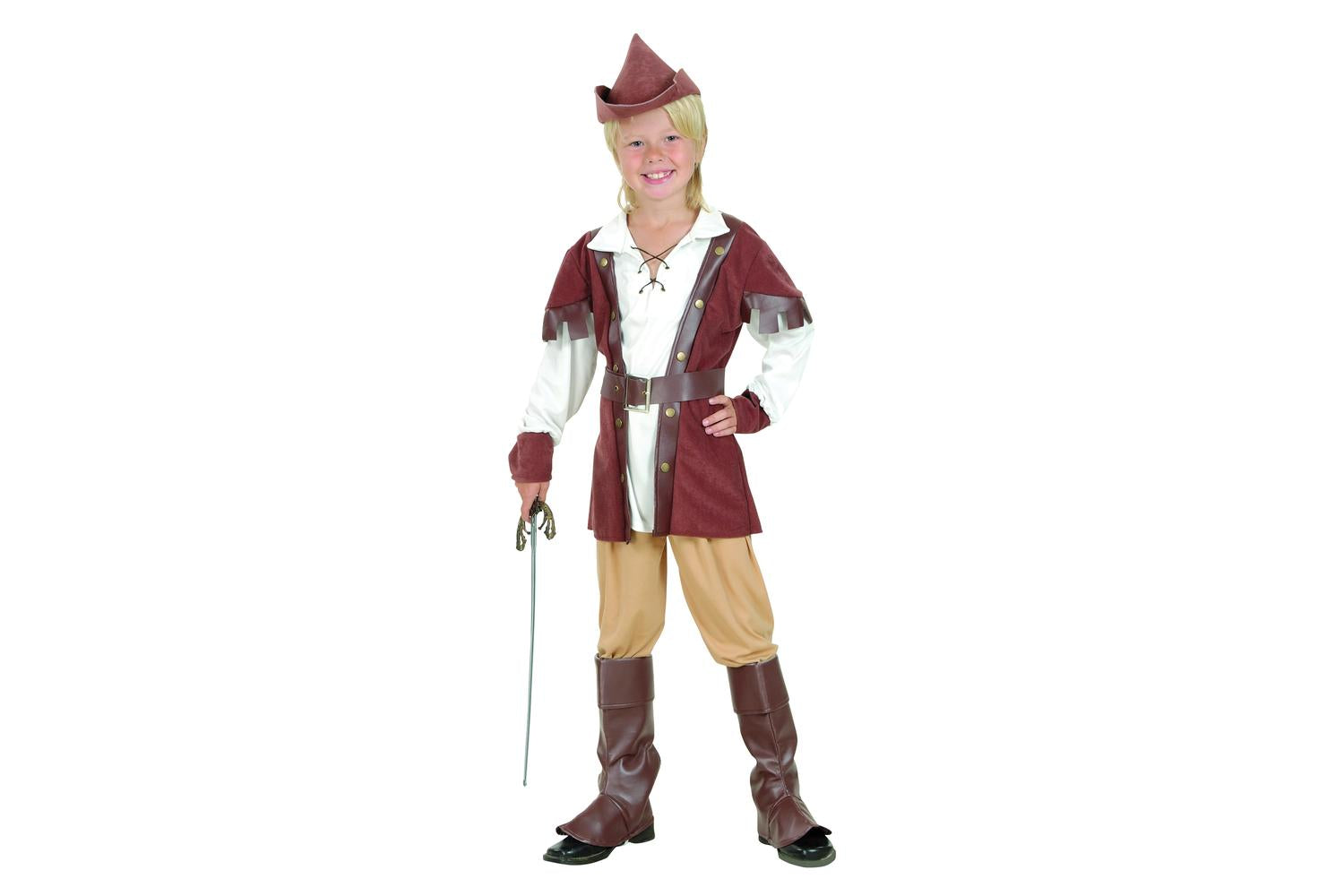 Rubies | Rb-cc695 | Robin Hood Boy Deluxe 110-122cm Boys Childrens Costume