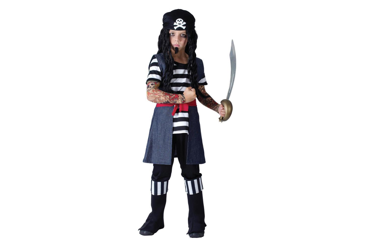 Rubies | Rb-cc774 | Tattoo Pirate Boy 122-134cm Boys Childrens Costume
