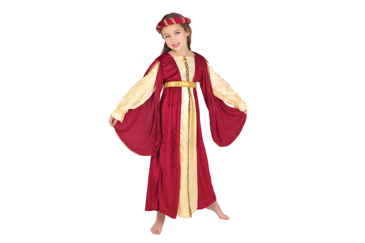 Rubies | Rb-cc839 | Regal Princess Red 122-134cm Girls Childrens Costume-2