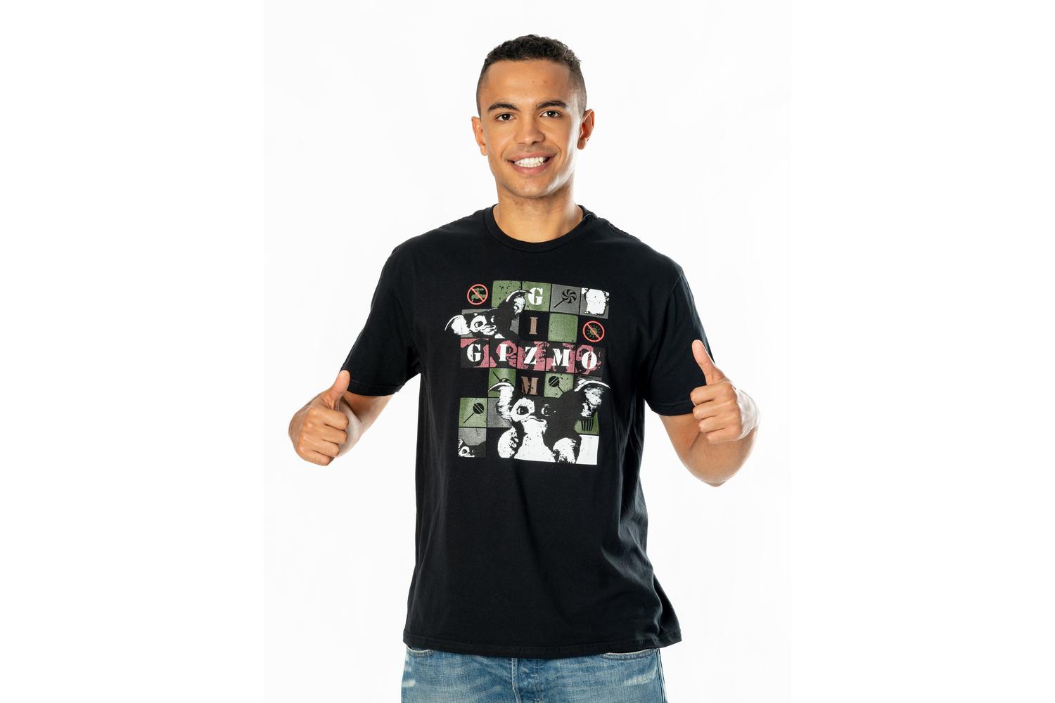 Rubies | Rb-pe19486tsbmm | Gremlins Adult Unisex Black Multi-gizmo T-shirt - Unisex - M-2