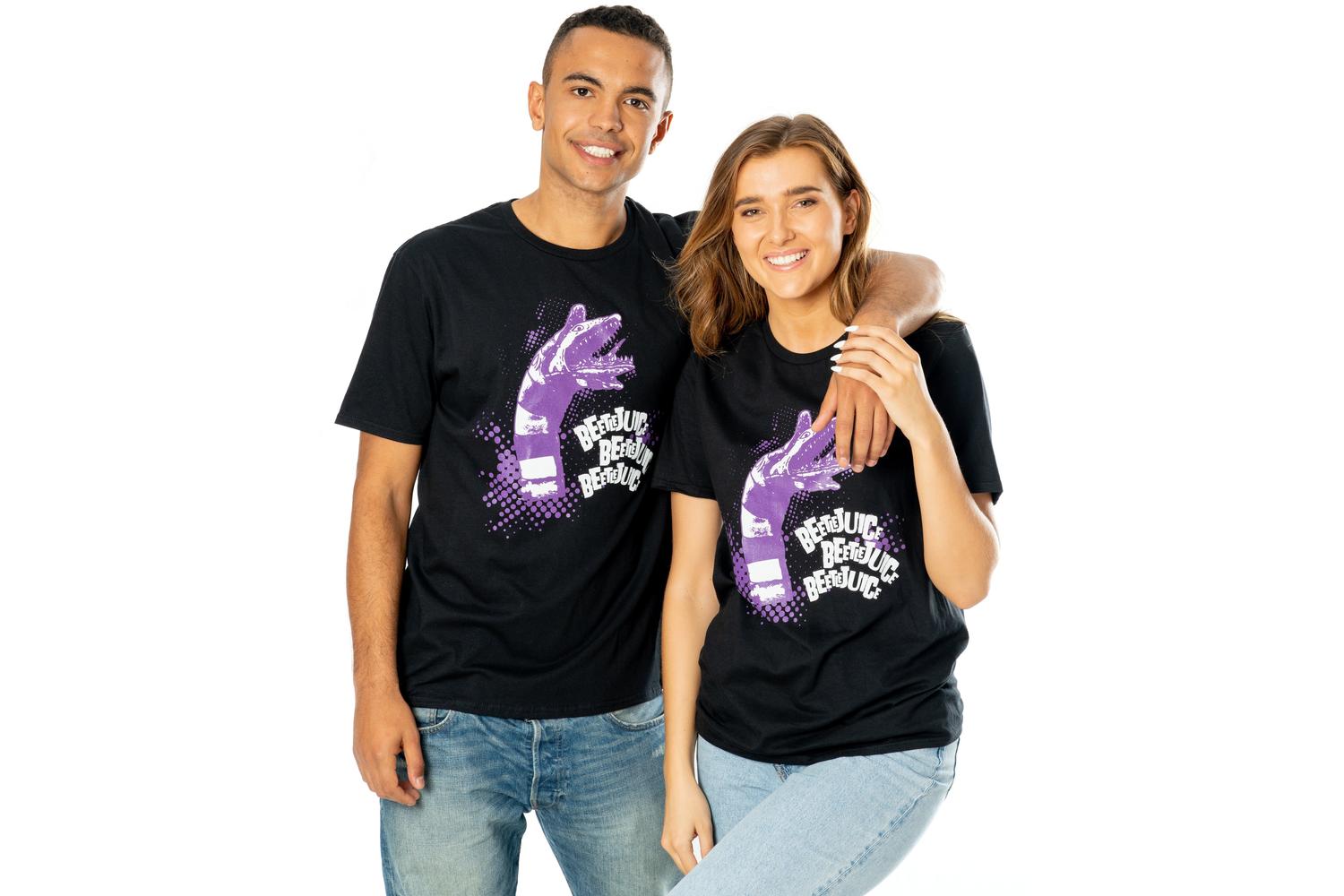Rubies | Rb-pe19480tsb2x | Beetlejuice Adults Unisex Black Sandworm T-shirt - Unisex - Xxl-2