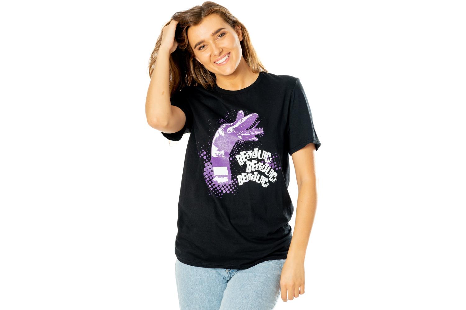 Rubies | Rb-pe19480tsb2x | Beetlejuice Adults Unisex Black Sandworm T-shirt - Unisex - Xxl-3