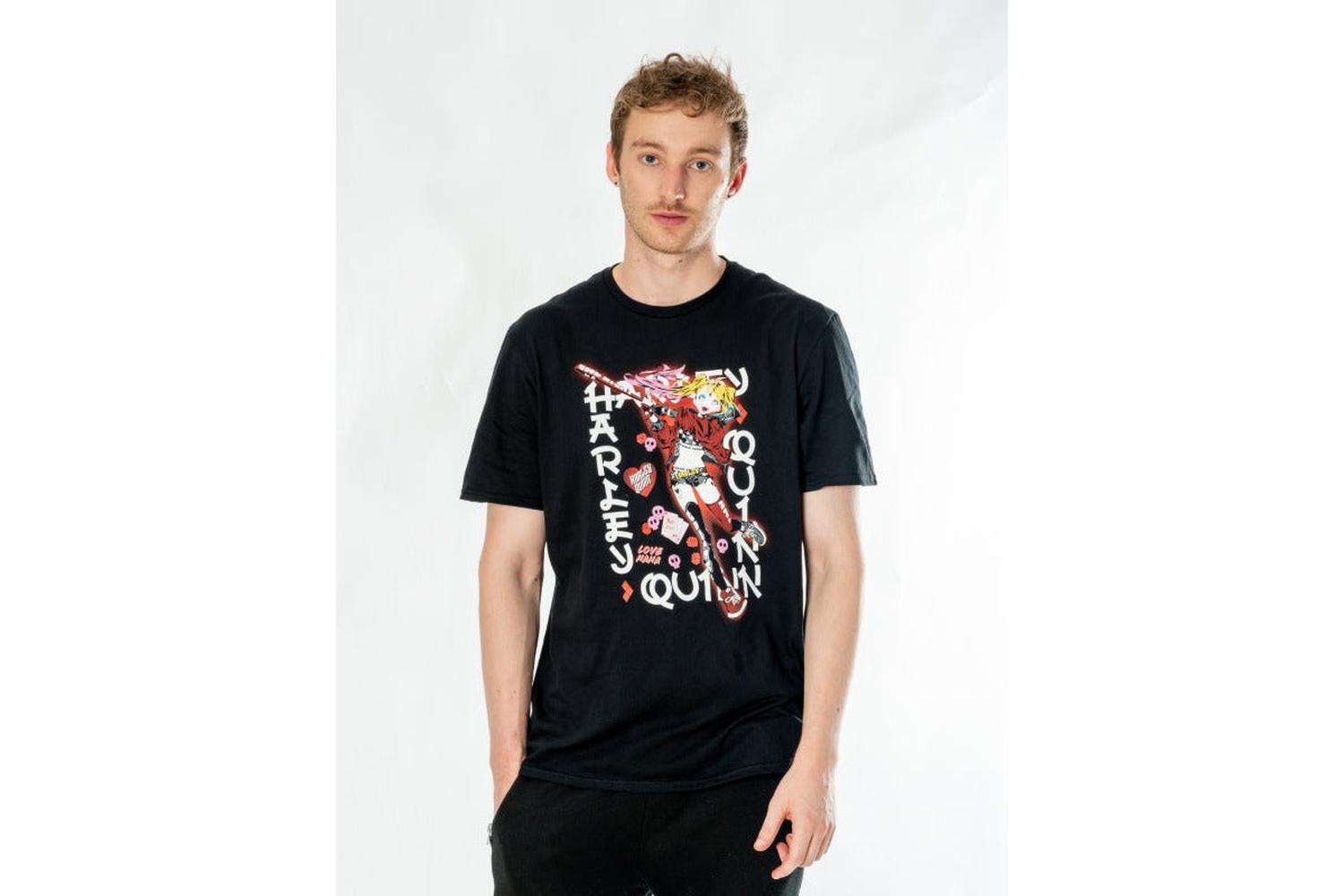Rubies | Rb-pe19553utsbss | (cl)harley Quinn Black Adult Anime Good Night T-shirt - Unisex - S