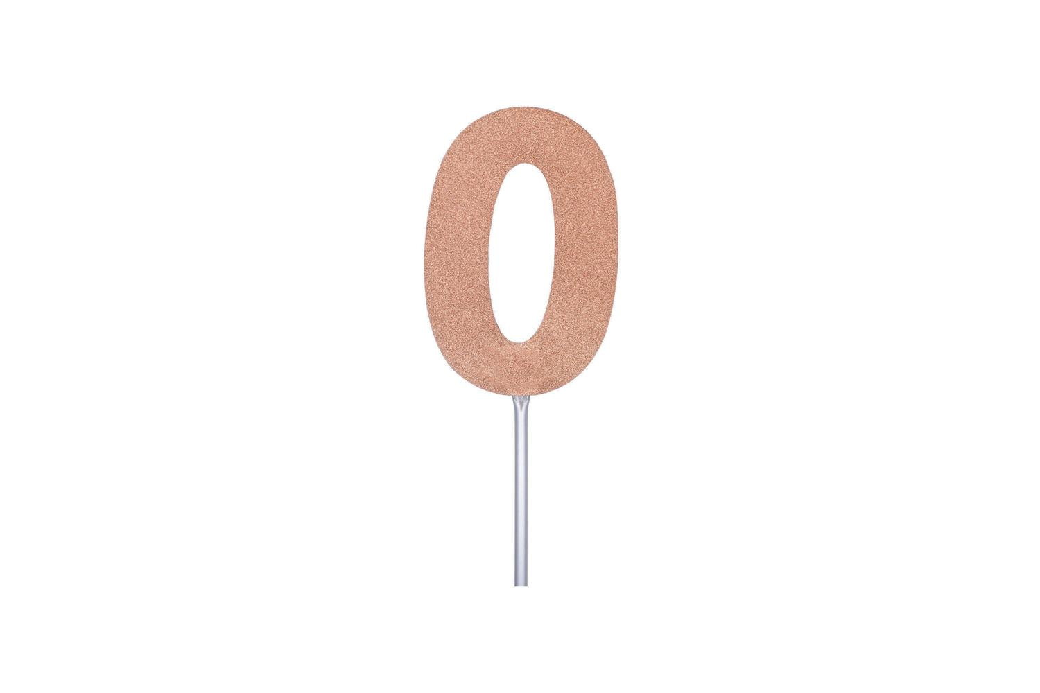 Rubies | Rb-sk97367 | Diamond Cake Toppers Rose Gold No. 0