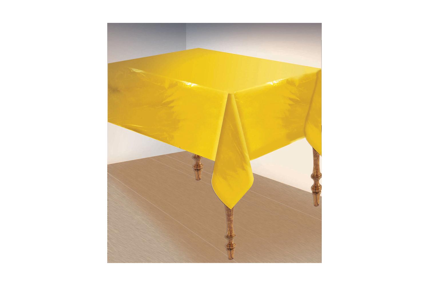 Rubies | Rb-sk98902mg | Gold Metallic Table Cover  135x 270cm-2