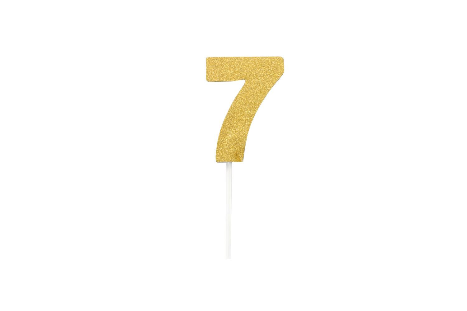 Rubies | Rb-sk99713 | Diamond Cake Toppers Gold No. 7