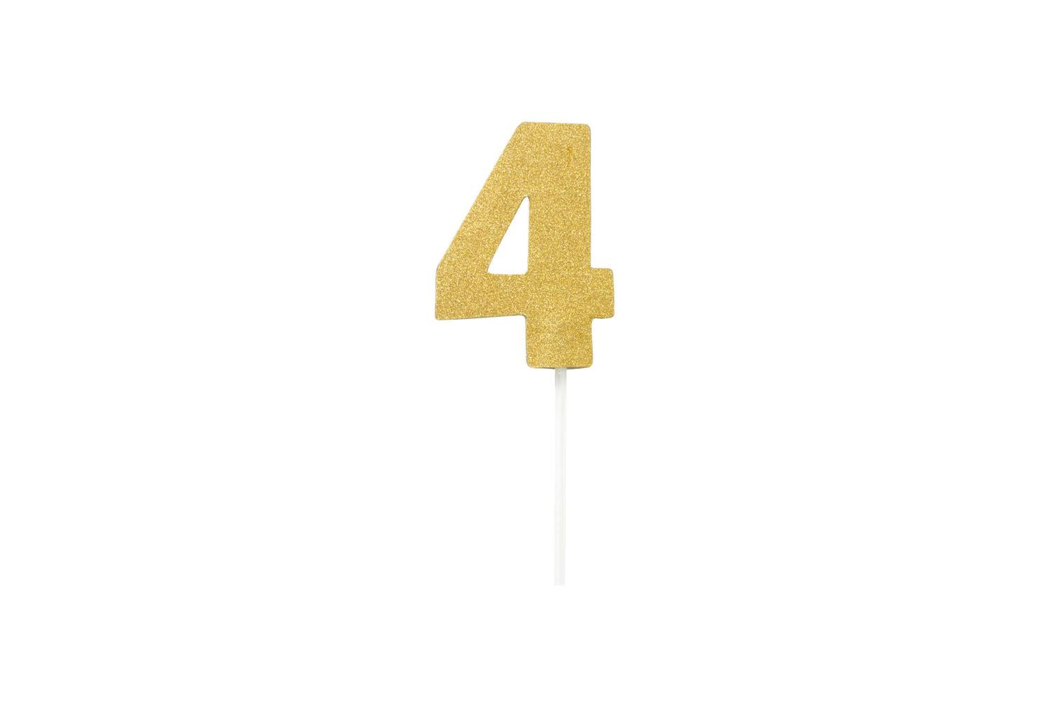 Rubies | Rb-sk99718 | Diamond Cake Toppers Gold No. 4