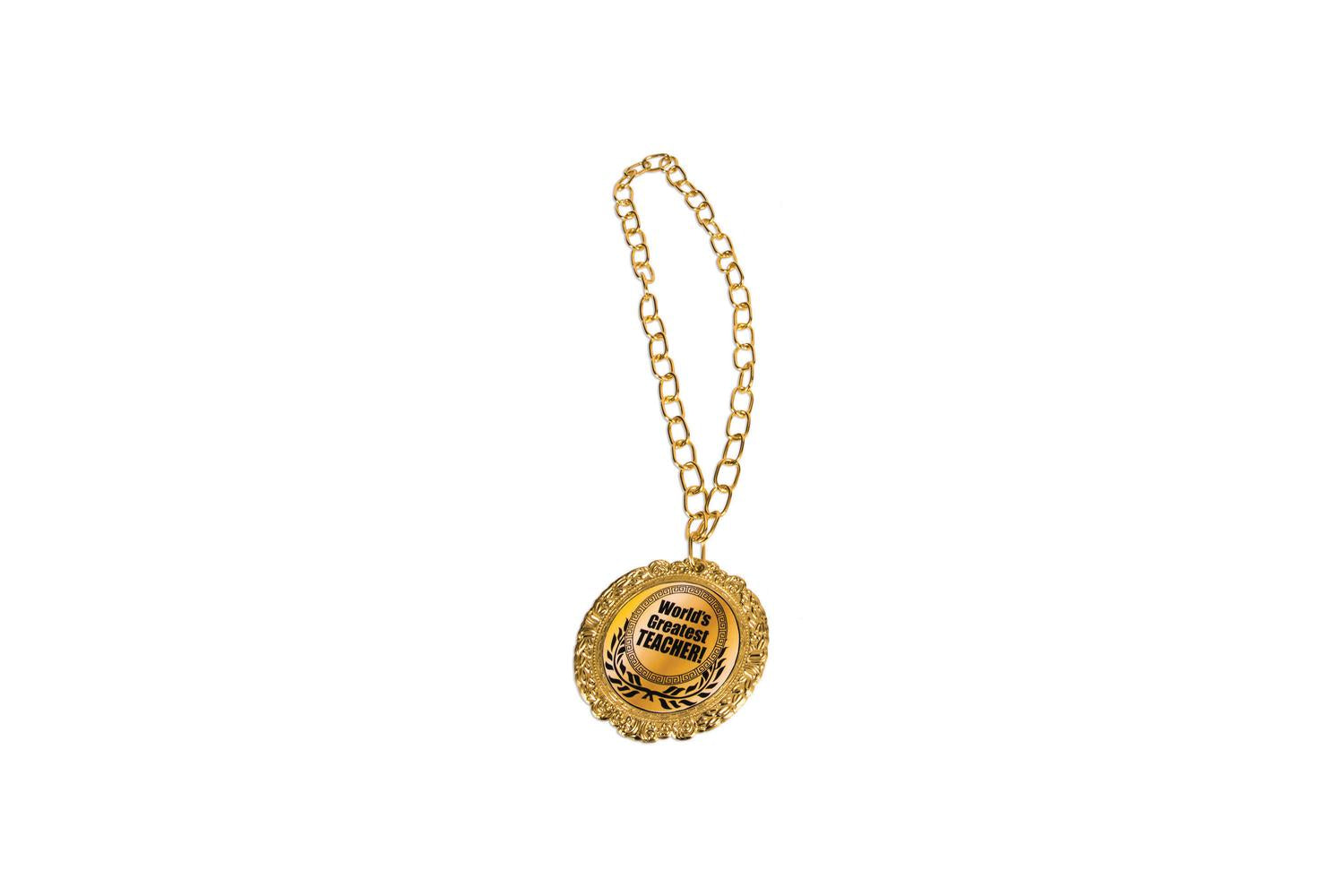 Rubies | Rb-x79582 | Medal Award Worlds Greatest Teacher