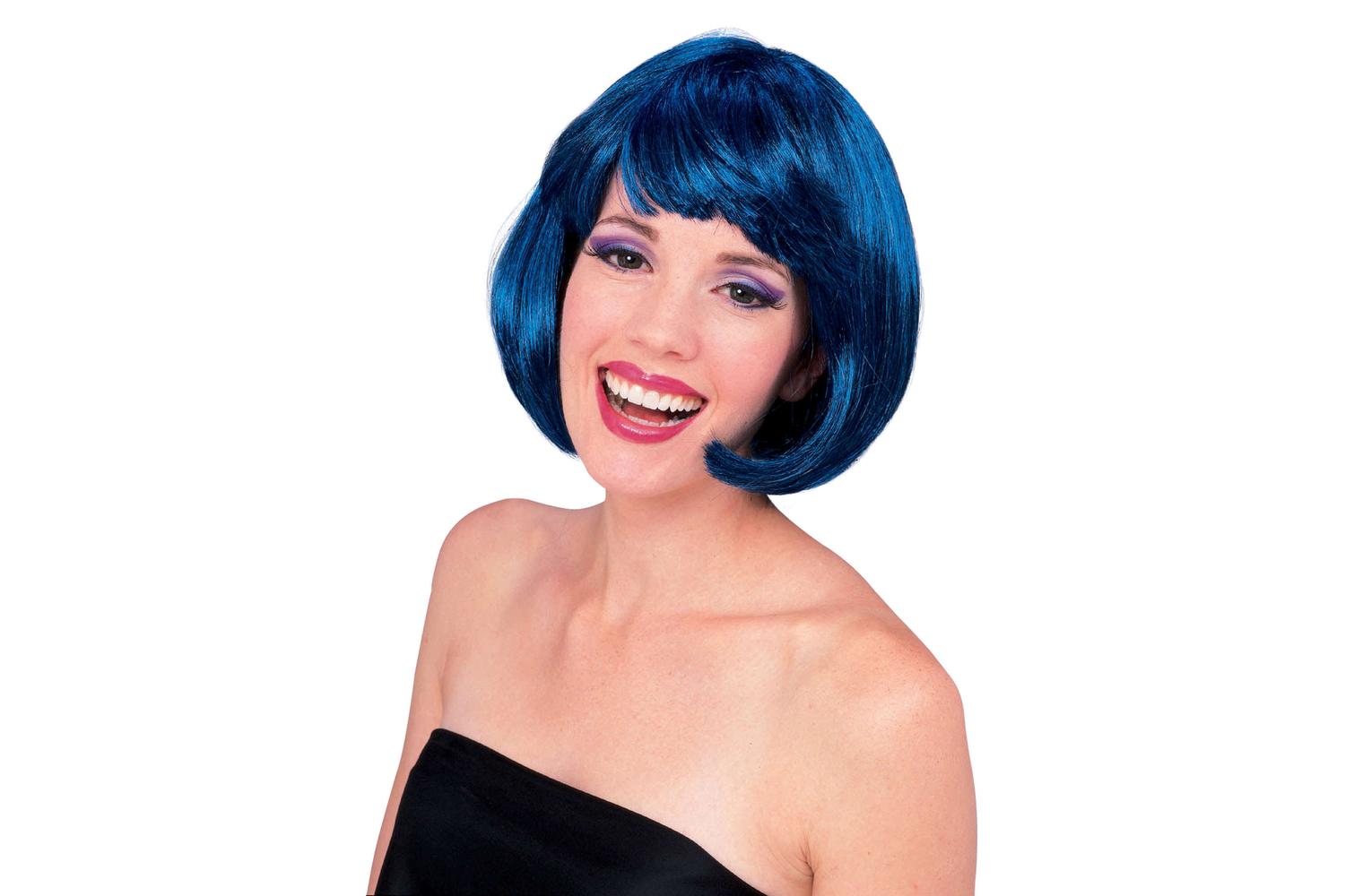 Rubies | Rb-50428-ns | Super Model Blue Wig Ns