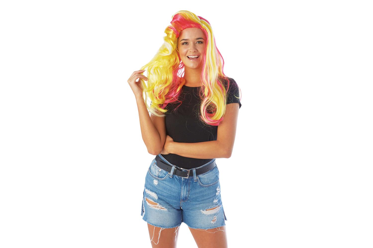 Rubies | Rb-300292-os | Uv Rainbow Wig Os