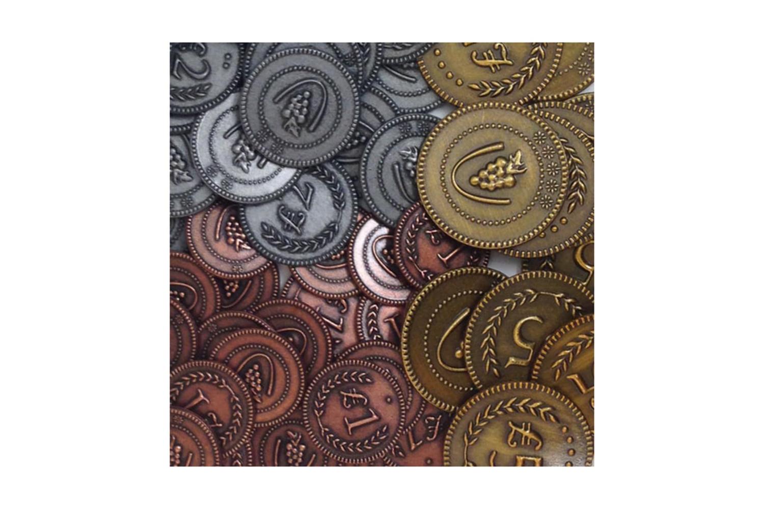 Stonemaier Games | Stm304 | Metal Lira Coins: Viticulture