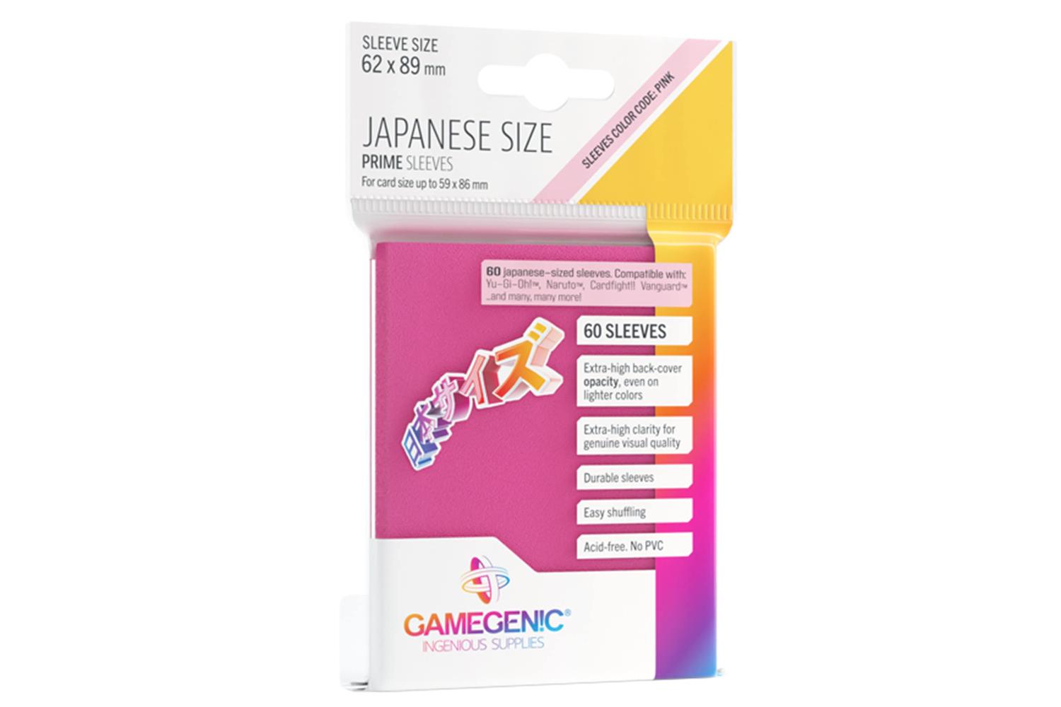 Gamegenic | Ggs10125ml | Unit Gamegenic Prime Japanese Sized Sleeves Pink (60 Ct.)