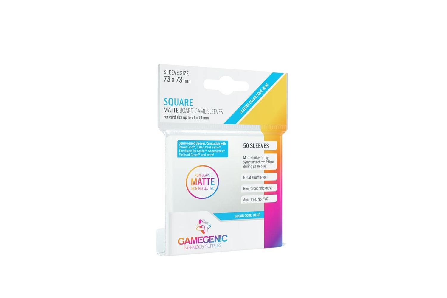 Gamegenic | Ggs11061ml | Unit Gamegenic Matte Square- Sized Sleeves 73 X 73 Mm (50 Ct.)