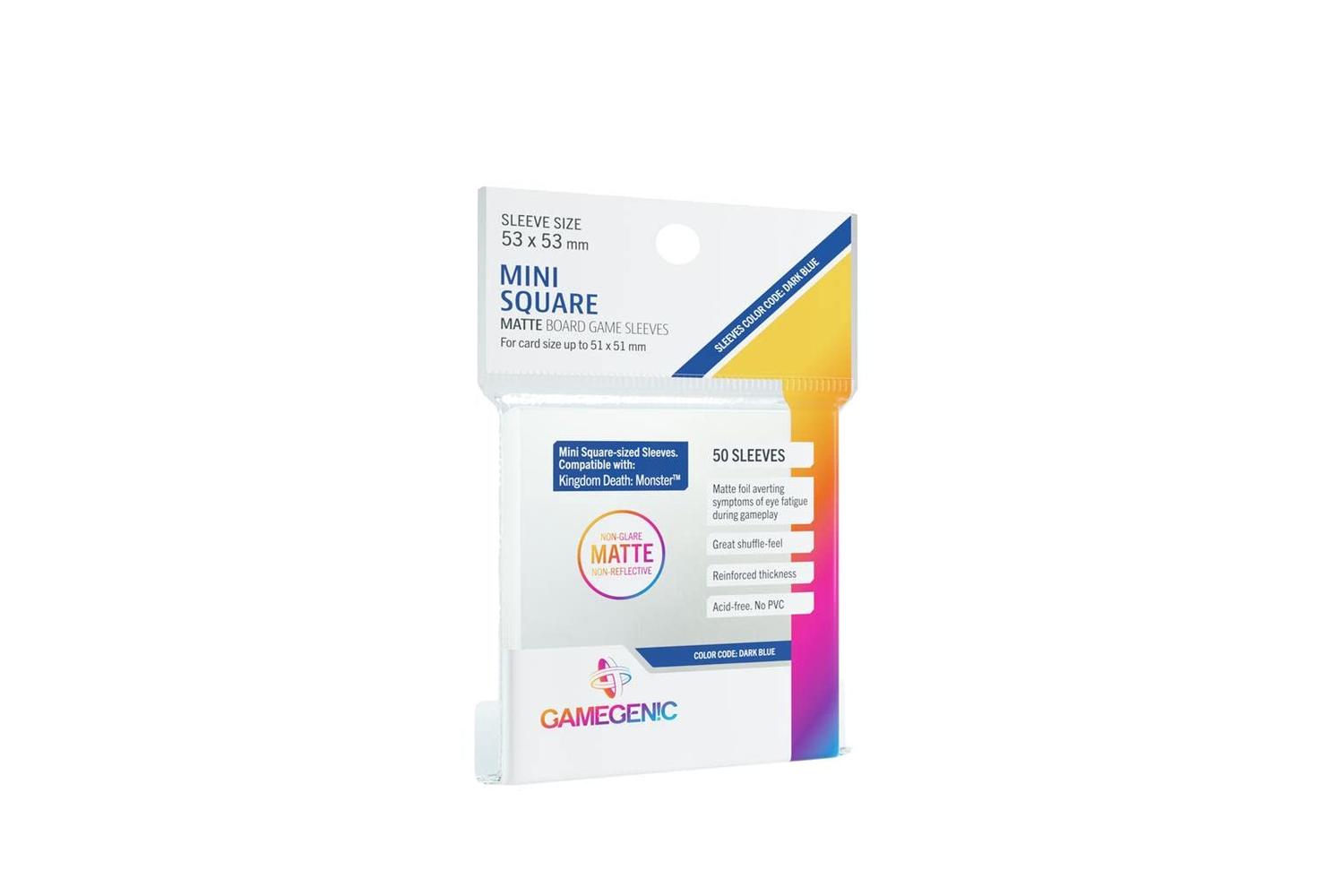 Gamegenic | Ggs11062ml | Unit Gamegenic Matte Mini Square- Sized Sleeves 53 X 53 Mm (50 Ct.)